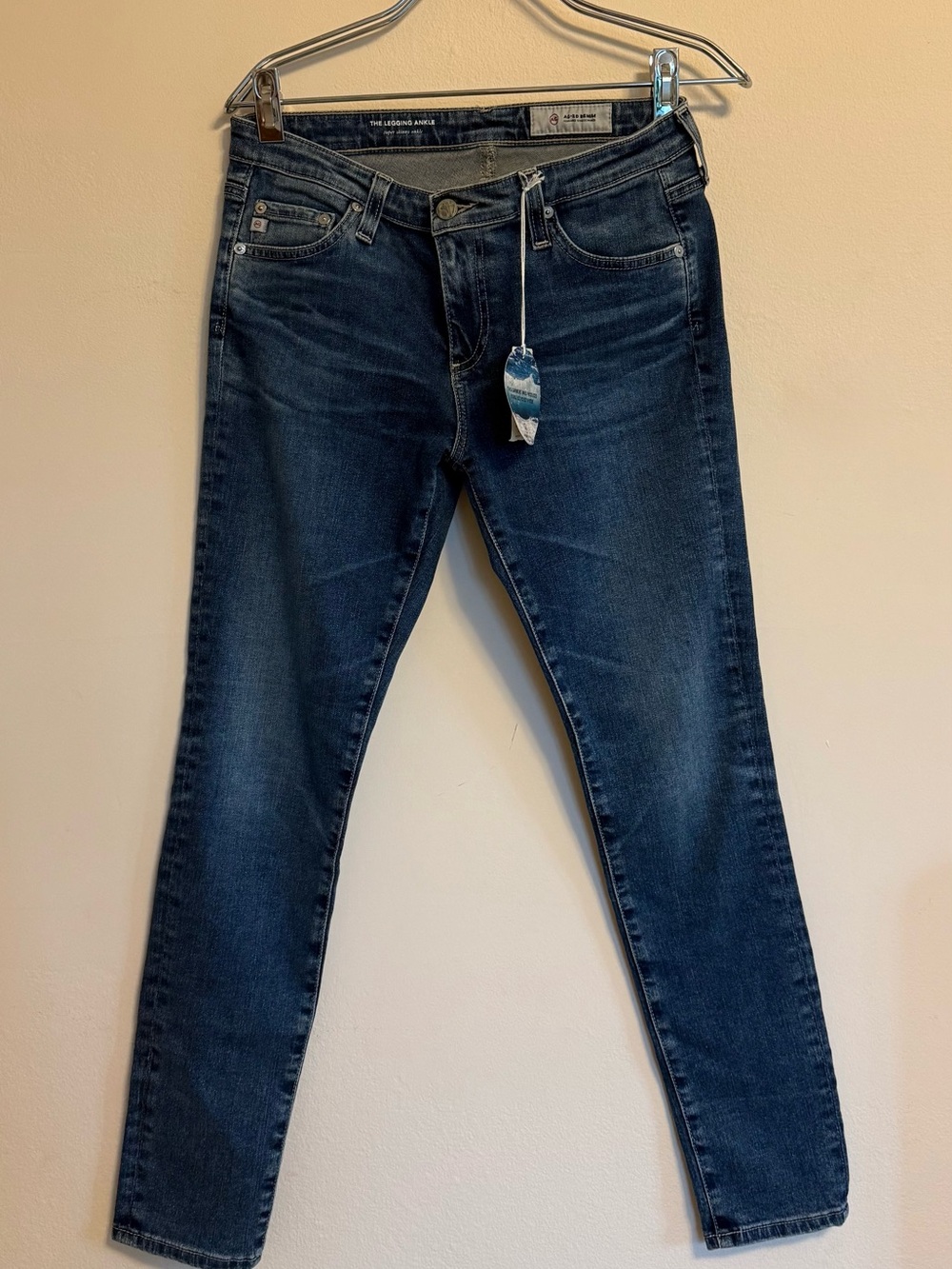 Ag Adriano Goldschmied Dark Blue Skinny Jeans
